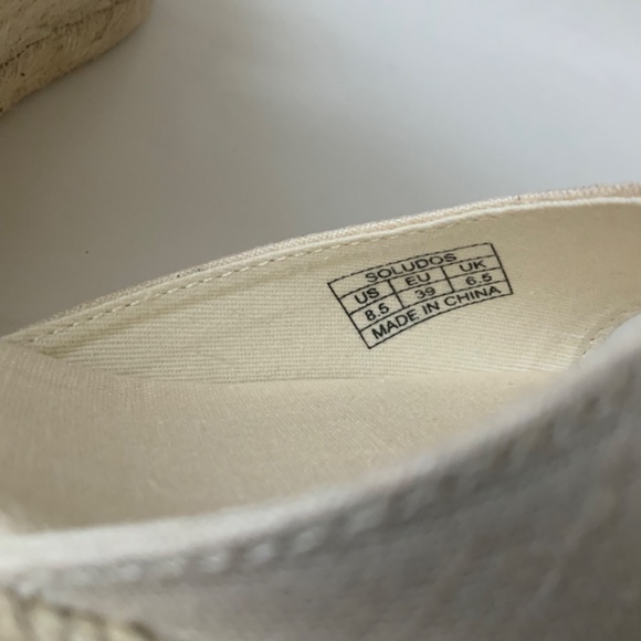 Soludos Womens Open-Toe Midwedge Blush Beige Espadrilles Ankle Strap Sandals 8.5 - Picture 12 of 12